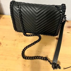 Black ALDO purse with black chain strap